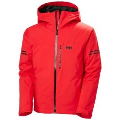 Kurtka narciarska Helly Hansen Swift Team. Czerwone kurtki męskie Helly Hansen, m, bez wzorów, bez kaptura, narciarskie. Za 1,081.00 zł.