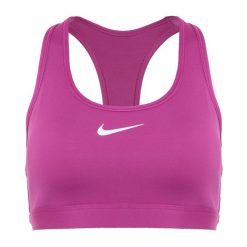 Biustonosz treningowy Nike Swoosh Medium Support. Czarne biustonosze sportowe damskie Nike, bez wzorów. Za 138.00 zł.