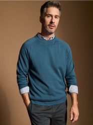 Sweter - Inny. Swetry męskie Sinsay, l, bez wzorów, bez kołnierzyka. W wyprzedaży za 24.99 zł.