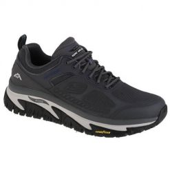 Buty do chodzenia męskie Skechers Arch Fit Road Walker. Szare buty sportowe na co dzień męskie Skechers, z gumy, bez zapięcia, trekkingowe. Za 549.00 zł.