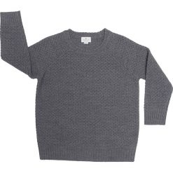 Sweter w kolorze szarym. Szare swetry chłopięce Bock Cph, bez wzorów, prążkowane, bez kołnierzyka. W wyprzedaży za 107.95 zł.