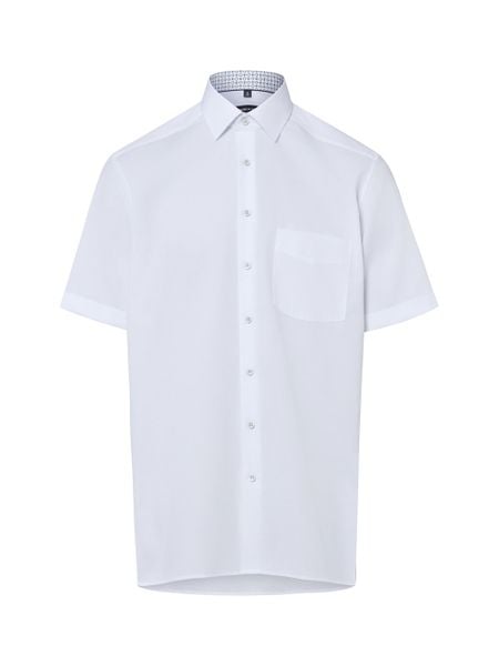Andrew James koszula biznesowa z krótkim rękawem Mężczyźni Regular Fit Bawełna (100%) biały, 41. Białe koszule męskie Andrew James, m, bez wzorów, z bawełny, bez kołnierzyka, bez ramiączek. Za 179.95 zł.