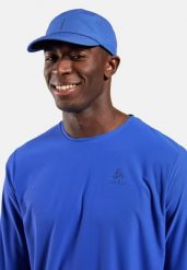 Czapka UNI ODLO Cap PERFORMANCE PRO. Niebieskie czapki męskie Odlo, bez wzorów, z elastanu, sportowe. Za 169.99 zł.