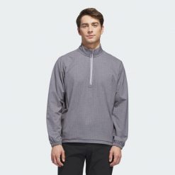Bluza ULTIMATE365 SET WOVEN QUARTER-ZIP. Brązowe bluzy bez kaptura męskie Adidas, xl, z tkaniny. Za 399.00 zł.