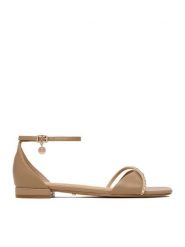 MEXX Sandały EO-CD25-185-1 Beżowy. Brązowe sandały damskie Mexx, bez wzorów, ze skóry, bez obcasa, na płaskiej podeszwie. Za 299.99 zł.