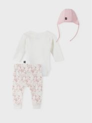Reima Komplet body i spodnie MOOMIN Dyrbaraste 5200067A Beżowy Regular Fit. Brązowe spodnie dziewczęce Reima, bez wzorów, z bawełny. Za 219.99 zł.