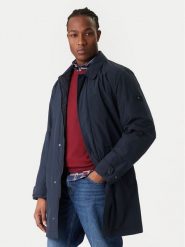 Tommy Hilfiger Płaszcz przejściowy MW0MW42569 Granatowy Regular Fit. Niebieskie płaszcze męskie Tommy Hilfiger, m, bez wzorów, z syntetyku. Za 1,299.00 zł.