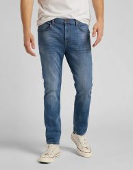 LEE Rider Cropped MĘSKIE SPODNIE JEANSOWE LT VISUAL CODY L75GNLUF 112120899. Spodnie materiałowe męskie Lee, bez wzorów, z jeansu. Za 229.99 zł.