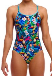Strój kąpielowy jednoczęściowy FUNKITA Birdie Wordie - Diamond Back. Brązowe stroje jednoczęściowe damskie FUNKITA, s, bez wzorów. Za 259.00 zł.