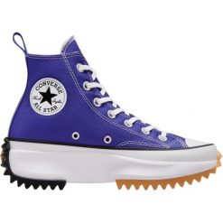 Buty sportowe Converse Run Star Hike. Niebieskie buty sportowe na co dzień damskie Converse, bez wzorów, z materiału, na fitness i siłownię. Za 590.00 zł.