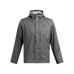 Kurtka przeciwdeszczowa Under Armour Stormproof Cloudstrike 2.0. Czarne kurtki męskie Under Armour, xl, bez wzorów, z materiału, z kapturem. Za 425.35 zł.