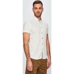 Tom Tailor Denim - Koszula. Białe koszule męskie Tom Tailor Denim, l, bez wzorów, z bawełny, bez kołnierzyka, bez ramiączek. W wyprzedaży za 89.90 zł.
