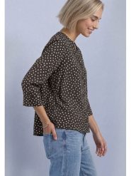 Street One Bluzka w kolorze czarnym rozmiar: 34. Czarne bluzki damskie Street One, bez wzorów, z wiskozy, street, bez kołnierzyka, bez ramiączek. Za 149.95 zł.
