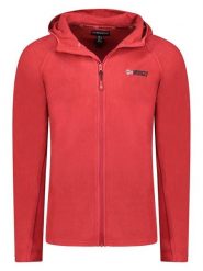 Geographical Norway Kurtka polarowa "Tugood" w kolorze czerwonym rozmiar: XXL. Czerwone kurtki męskie Geographical Norway, xxl, bez wzorów, z materiału, bez kaptura. Za 73.93 zł.