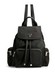 Guess Plecak w kolorze czarnym - 22 x 32 x 12 cm rozmiar: onesize. Czarne plecaki damskie Guess, z aplikacjami, z materiału. Za 457.45 zł.
