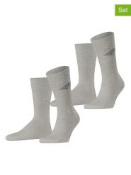 ESPRIT Skarpety (2 pary) "Unisex Logo" w kolorze szarym rozmiar: 43-46. Szare skarpetki męskie Esprit, bez wzorów. Za 26.99 zł.