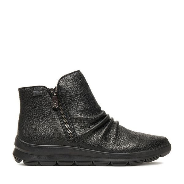 Botki Rieker. Brązowe buty zimowe męskie Rieker, bez zapięcia. Za 459.99 zł.
