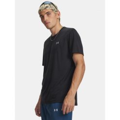 Koszulka do biegania męska Under Armour Velociti. Czarne t-shirty sportowe męskie Under Armour, m, bez ramiączek, do biegania. Za 169.99 zł.