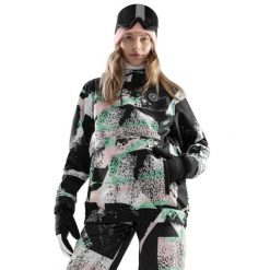 Kurtka snowboardowa damska W1-W Crest. Kurtki damskie SIROKO, bez wzorów, z softshellu, bez kaptura, narciarskie. Za 296.00 zł.