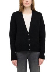 Mustang Kardigan w kolorze czarnym rozmiar: M. Czarne kardigany damskie Mustang, m, bez wzorów, ze splotem. Za 160.96 zł.