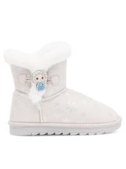 Frozen Śniegowce AW23-105DFR Szary. Szare kozaki dziewczęce Frozen, bez wzorów, z materiału, bez obcasa. Za 64.99 zł.