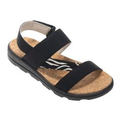 Sandały Damskie Rylie Z Nadrukiem Zebry. Czarne obuwie trekkingowe damskie Regatta, bez wzorów, z neoprenu, bez obcasa, na obcasie. Za 225.99 zł.