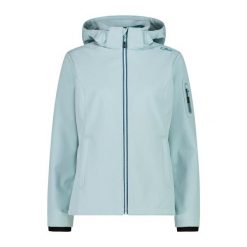 Damska kurtka turystyczna z kapturem CMP. Niebieskie kurtki damskie CMP, l, bez wzorów, z softshellu, z kapturem. Za 411.25 zł.