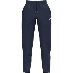 Damskie spodnie dresowe Mizuno RB Wos. Niebieskie spodnie sportowe damskie Mizuno, xl, z dresówki, do biegania. Za 195.70 zł.