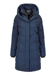 Geographical Norway Płaszcz pikowany "Djamila" w kolorze granatowym rozmiar: XXL. Niebieskie płaszcze damskie Geographical Norway, xxl, bez wzorów. Za 219.08 zł.