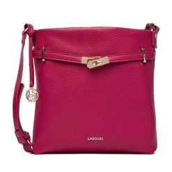 Torebka Lasocki. Czerwone torebki klasyczne damskie Lasocki, bez wzorów, bez dodatków. Za 169.99 zł.