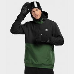 Kurtka snowboardowa męska W1 Evergreen. Czarne kurtki męskie SIROKO, l, bez wzorów, z softshellu, bez kaptura, narciarskie. Za 844.00 zł.