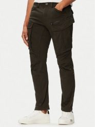 G-Star Raw Spodnie cargo Rovic D02190-5126 Szary ciemny Tapered Fit. Szare spodnie materiałowe męskie G-Star, bez wzorów, z bawełny, retro. Za 429.99 zł.