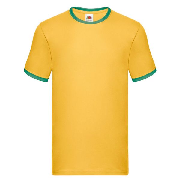 Bawełniana Koszulka Unisex Dla Dorosłych. Brązowe bluzki damskie Fruit of the Loom, xl, bez wzorów, z bawełny, sportowe, bez kołnierzyka, bez ramiączek. Za 46.99 zł.