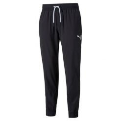 Puma Spodnie Train Vent Woven 52153301. Czarne spodnie materiałowe męskie Puma, bez wzorów, z materiału, eleganckie. Za 183.99 zł.