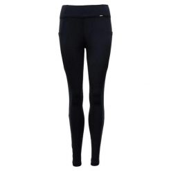 Damskie legginsy jeździeckie z pełną przyczepnością Premiere Bouvardia. Czarne legginsy damskie PREMIERE, bez wzorów, z elastanu. Za 211.50 zł.