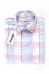 KOSZULA MĘSKA KRÓTKI RĘKAW WRANGLER SS 1PKT SHIRT CHALK PINK W5860NQWG 112129523. Różowe koszule męskie Wrangler, l, bez wzorów, bez kołnierzyka, bez ramiączek. Za 129.99 zł.