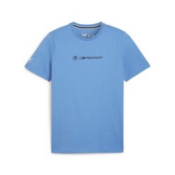 Koszulka sportowa męska Puma BMW MMS GRAPHIC 62416005. Niebieskie t-shirty sportowe męskie Puma, m, z bawełny, bez ramiączek. Za 182.22 zł.