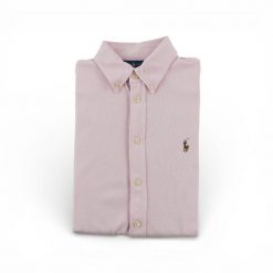 Second life - Klasyczna różowa koszula męska - Jak nowy. Czerwone koszule męskie Ralph Lauren, m, bez wzorów, bez kołnierzyka, bez ramiączek. Za 191.66 zł.