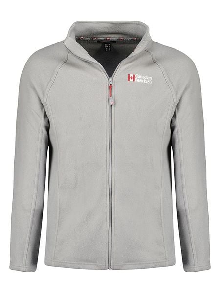 Canadian Peak Kurtka polarowa "Tugeak" w kolorze jasnoszarym rozmiar: 3XL. Szare kurtki męskie Canadian Peak, xl, bez wzorów, z polaru, bez kaptura. Za 69.75 zł.