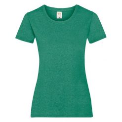 Koszulka Damska Valueweight. Zielone bluzki damskie Fruit of the Loom, xl, bez wzorów, sportowe, bez kołnierzyka, bez ramiączek. Za 30.99 zł.