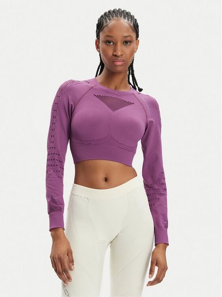 Brubeck Koszulka techniczna LC1002W Fioletowy Slim Fit. Fioletowe bluzki sportowe damskie Brubeck, xl, z syntetyku, bez kołnierzyka, bez ramiączek. Za 129.99 zł.