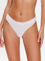 Hunkemöller Stringi Lola 192193 Biały. Białe stringi damskie Hunkemöller, s, bez wzorów, z syntetyku. Za 59.99 zł.