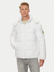 Calvin Klein Jeans Kurtka puchowa Essentials J30J325946 Biały Regular Fit. Białe kurtki męskie Calvin Klein Jeans, m, bez wzorów, z jeansu, bez kaptura. Za 769.99 zł.