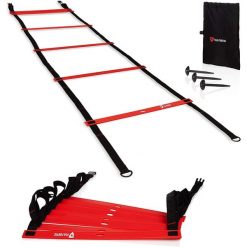 Drabina treningowa Premium 2 x 3 m - drabinka z kotwą gruntową i torbą. Czerwone torebki klasyczne damskie VIA FORTIS, bez wzorów, bez dodatków. Za 129.90 zł.