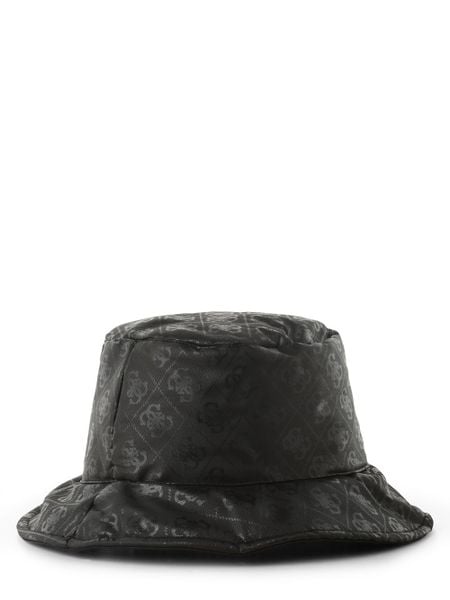 GUESS czapka z daszkiem Kobiety Sztuczne włókno czarny, M. Czarne czapki z daszkiem damskie Guess, z aplikacjami, z włókna. Za 179.95 zł.