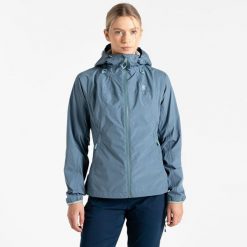 Kurtka turystyczna przeciwdeszczowa damska Mountain Series Breathe Easy. Szare kurtki damskie Dare 2b, bez kaptura. W wyprzedaży za 449.99 zł.