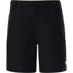 Spodenki turystyczne damskie The North Face Resolve Woven. Czarne szorty damskie The North Face, bez wzorów, sportowe. Za 246.99 zł.