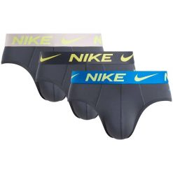 Slipy Nike Hip Brief 3Pk Dorośli. Szare slipki męskie Nike, bez wzorów, z elastanu. Za 205.99 zł.