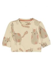 Noppies Bluza w kolorze beżowym rozmiar: 92. Brązowe bluzy i bluzki niemowlęce Noppies, bez wzorów, bez ramiączek, bez kaptura. Za 65.99 zł.