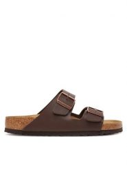 Birkenstock Klapki Arizona Sfb 451161 Brązowy. Brązowe klapki i japonki męskie Birkenstock, ze skóry. Za 349.99 zł.